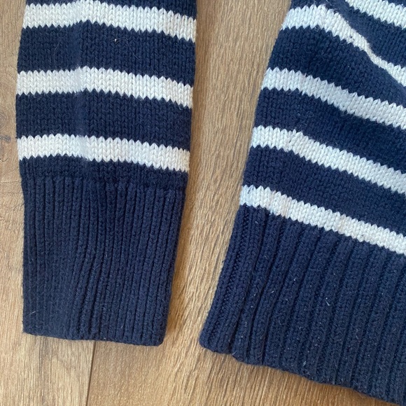 J. Crew Striped Shawl-collar Pullover Knit Sweater - Picture 4 of 5